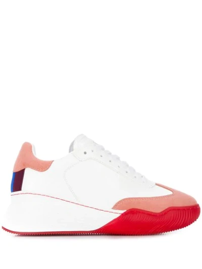 Stella Mccartney Loop Faux Leather Trainers In White