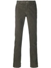 Incotex Slim-fit Corduroy Trousers In Green