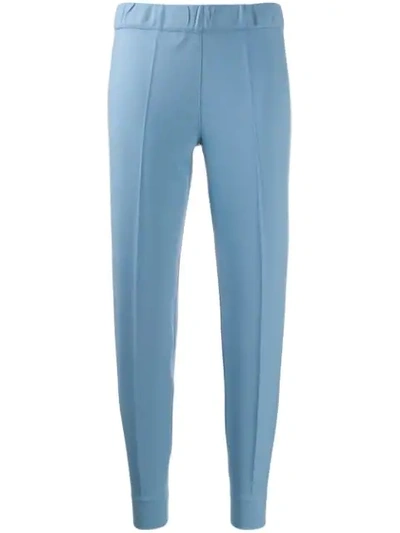 D-exterior Slim Fit Tailored Trousers In Blue