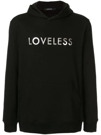 Loveless Logo Print Sweatshirt In Black