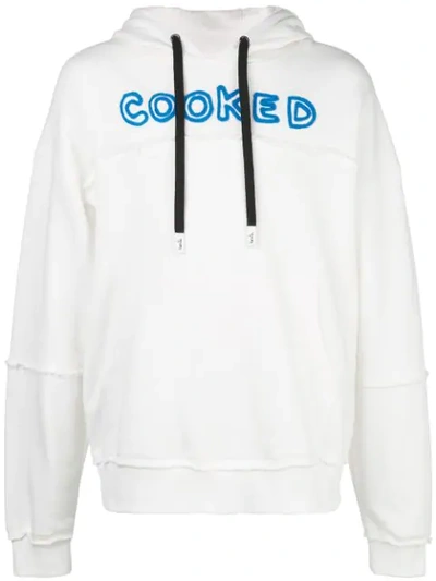 Haculla Cooked Printed Hoodie In White
