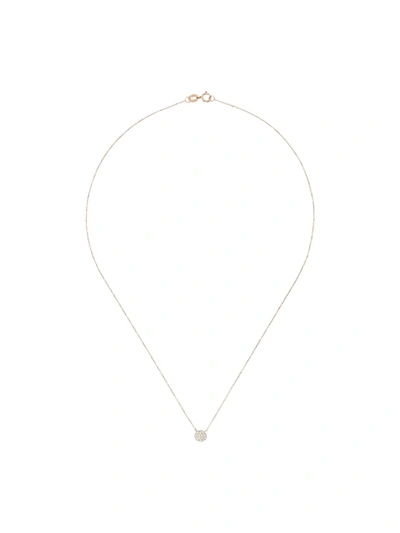 Dana Rebecca Designs 14kt Rose Gold Lauren Joy Mini Disc Diamond Necklace