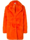 Apparis Sophie Mid-length Coat In Orange
