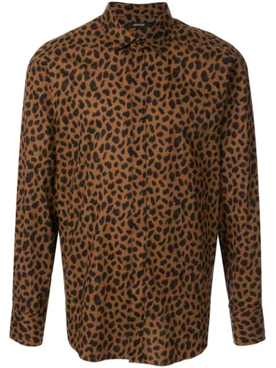 Loveless Leopard-print Shirt In Brown