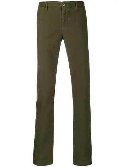 Incotex Slim-fit Trousers In Green