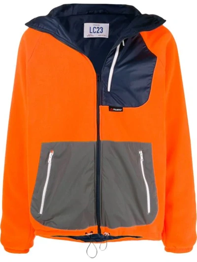 Lc23 Polartec Technical Colour-block Jacket In Orange