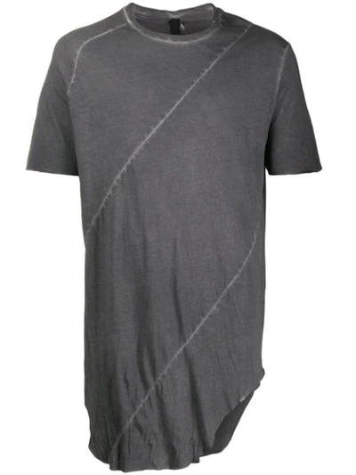 Army Of Me Asymmetric Longline T In Grey