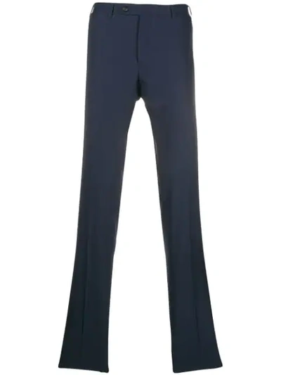 Canali Tailored Suit Trousers In Blue