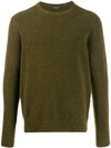 Roberto Collina Slim-fit Jumper In 24 Militare