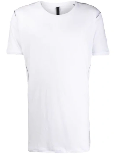 Army Of Me Contrast Stitching T-shirt In White