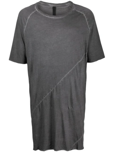 Army Of Me Distressed Effect Oversized T-shirt In Grey
