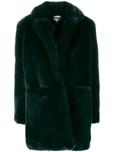 Apparis Women's Sophie Faux Fur Coat In Green