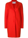 Harris Wharf London Oversized Wool-felt Coat In Orange