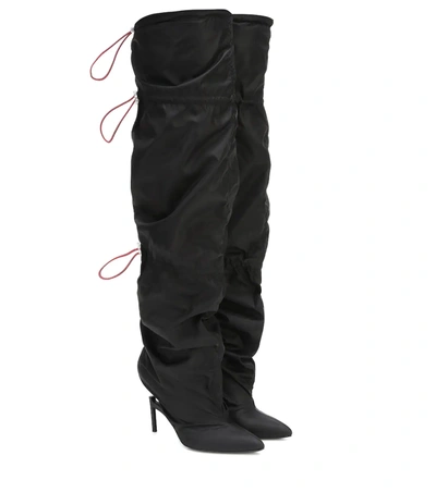 Ben Taverniti Unravel Project Unravel Project Black 100 Broken Heel Over-the-knee Boots