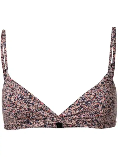 Matteau Triangle Crop-top Bikini In Multicolour