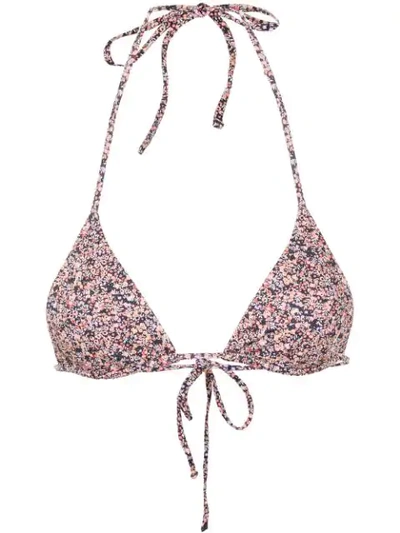 Matteau Triangle Styled Bikini Top In Multicolour
