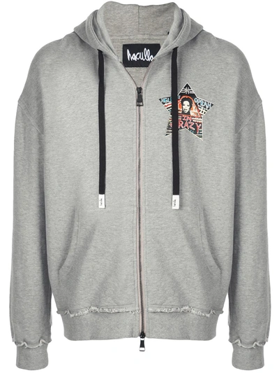 Haculla Help Me Zipped Hoodie In Grey