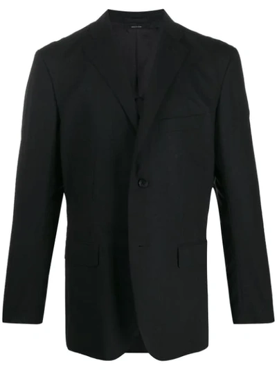 Issey Miyake Boxy Fit Buttoned Suit Jacket In Black