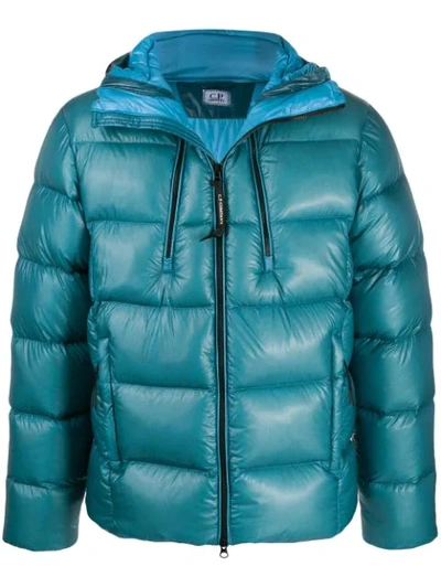 C.p. Company Goggle Padded Jacket In Blue