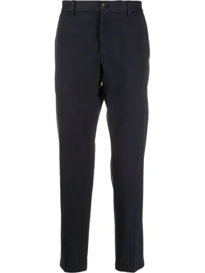 Incotex Classic Chino Trousers In Blue