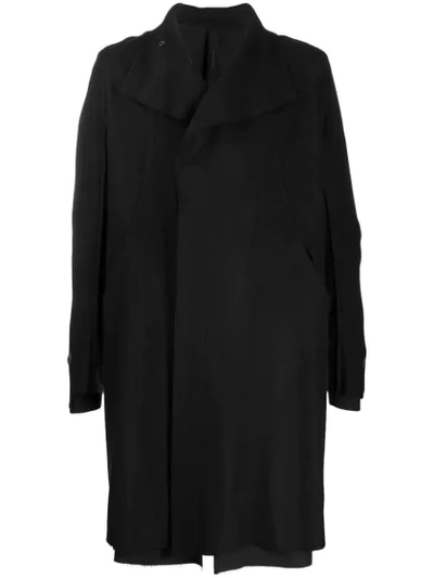 Army Of Me Layered Asymmetric Coat In Black