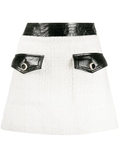 Veronica Beard Lucy Boucle Tweed Miniskirt In Neutrals