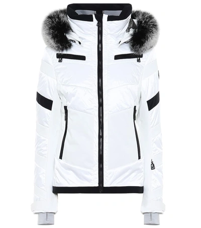 Toni Sailer Luna Fur-trimmed Ski Jacket In Black