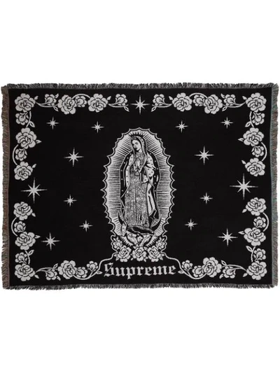 Supreme Virgin Mary Blanket In Black