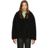 Stand Studio Marina Faux Fur Jacket In Black