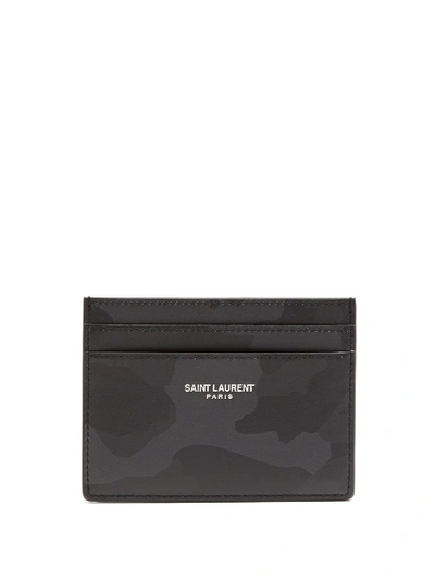Saint laurent camo wallet sales