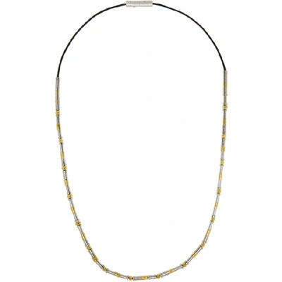 Ambush Silver Metal Beads Necklace