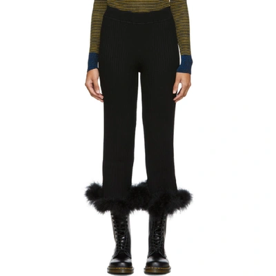 Opening Ceremony Cropped Knitted Trousers In 0001 Black