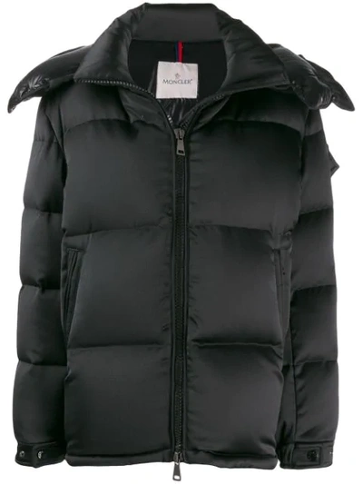 Moncler Wil Puffer Coat W/ Detachable Hood In Black