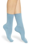 Falke Cosy Mid-calf Socks In Crystal Blue