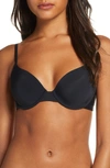 Natori Minimal Demi Contour T-shirt Everyday Bra (30a) Women's In Black