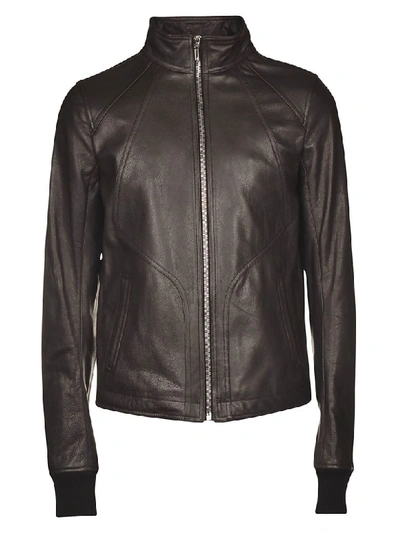 Rick Owens Zipped Jacket In Black