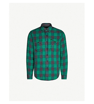 Polo Ralph Lauren Check Regular-fit Cotton-flannel Shirt In Multi