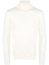 Zanone Roll Neck Jumper In Neutrals