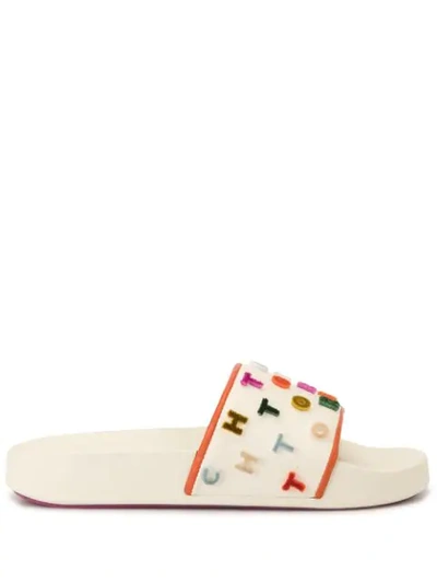 Tory Burch Trouseroletten Mit Logo In White