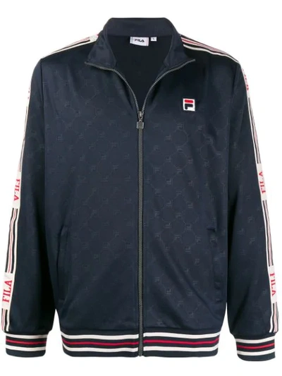 Fila Logo Tape Sweatshirt In Black