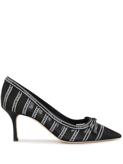 Tory Burch Penelope 65mm Mesh Pumps In Black