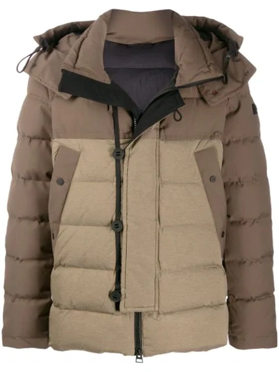 Peuterey Quilted Down Jacket In Tortora