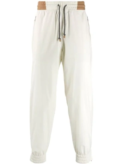 Brunello Cucinelli Tapered Sweatpants In White