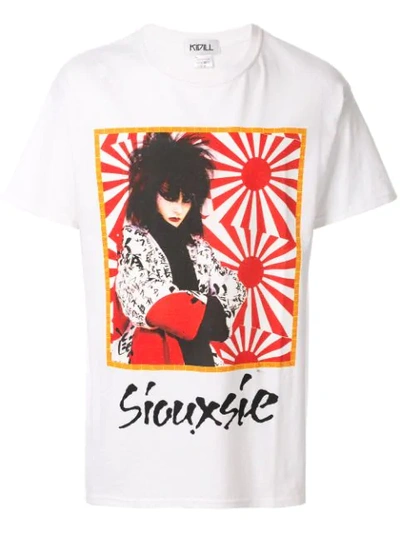 Kidill Siouxsie Sioux Print T-shirt In White