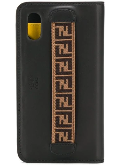 Fendi Logo Iphone X/xs Case In Black