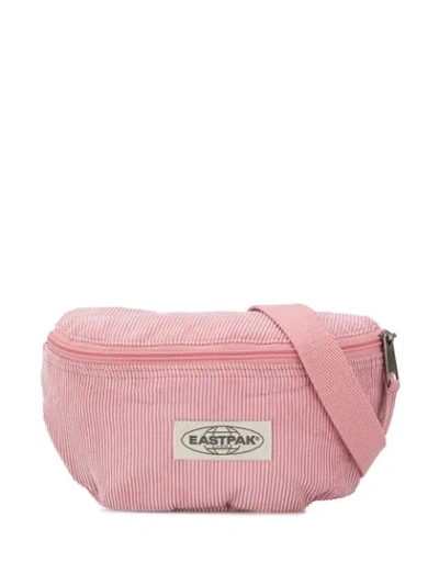 Eastpak Corduroy Crossbody Belt Bag In Pink