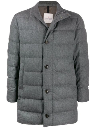 Moncler High-neck Padded Jacket In Grey