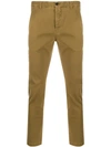 Pt05 Skinny Fit Chinos In Brown