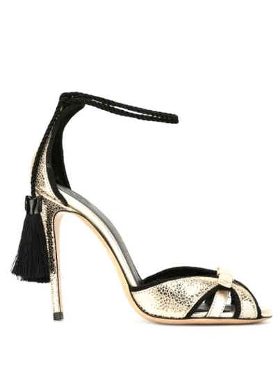 Aleksander Siradekian Donna Tassel-detail Sandals In Gold