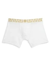 Versace Stretch-cotton Trunks In White
